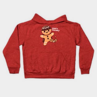 Gingerbread Girl What's Crackin'? Funny Christmas Kids Hoodie